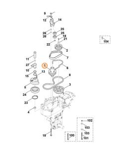62417111200 FULIE CUREA STIHL VIKING HB 585.0 (POZITIA 1)